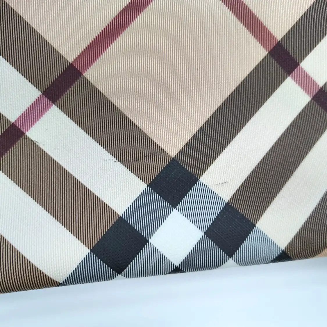 Burberry BURBERRY tote bag beige coated canvas handbag shoulder bag black hardware sub-po Size ONE SIZE - 11 Thumbnail