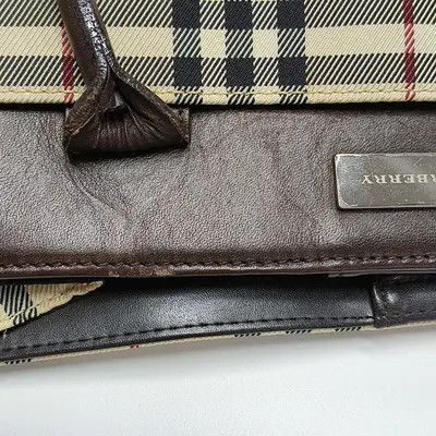 Burberry BURBERRY tote bag beige canvas handbag silver hardware Size ONE SIZE - 8 Thumbnail