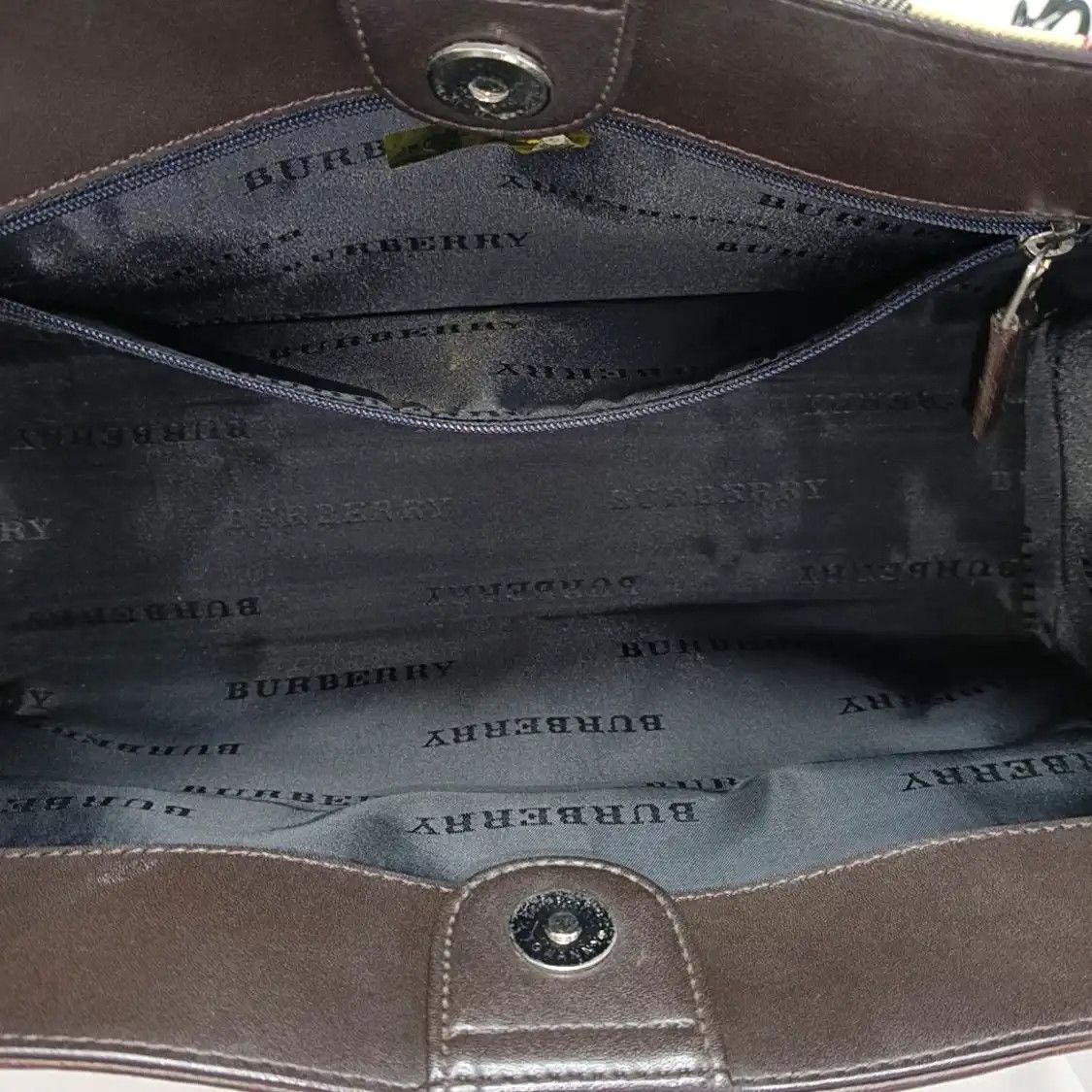 Burberry BURBERRY tote bag beige canvas handbag silver hardware Size ONE SIZE - 7 Thumbnail