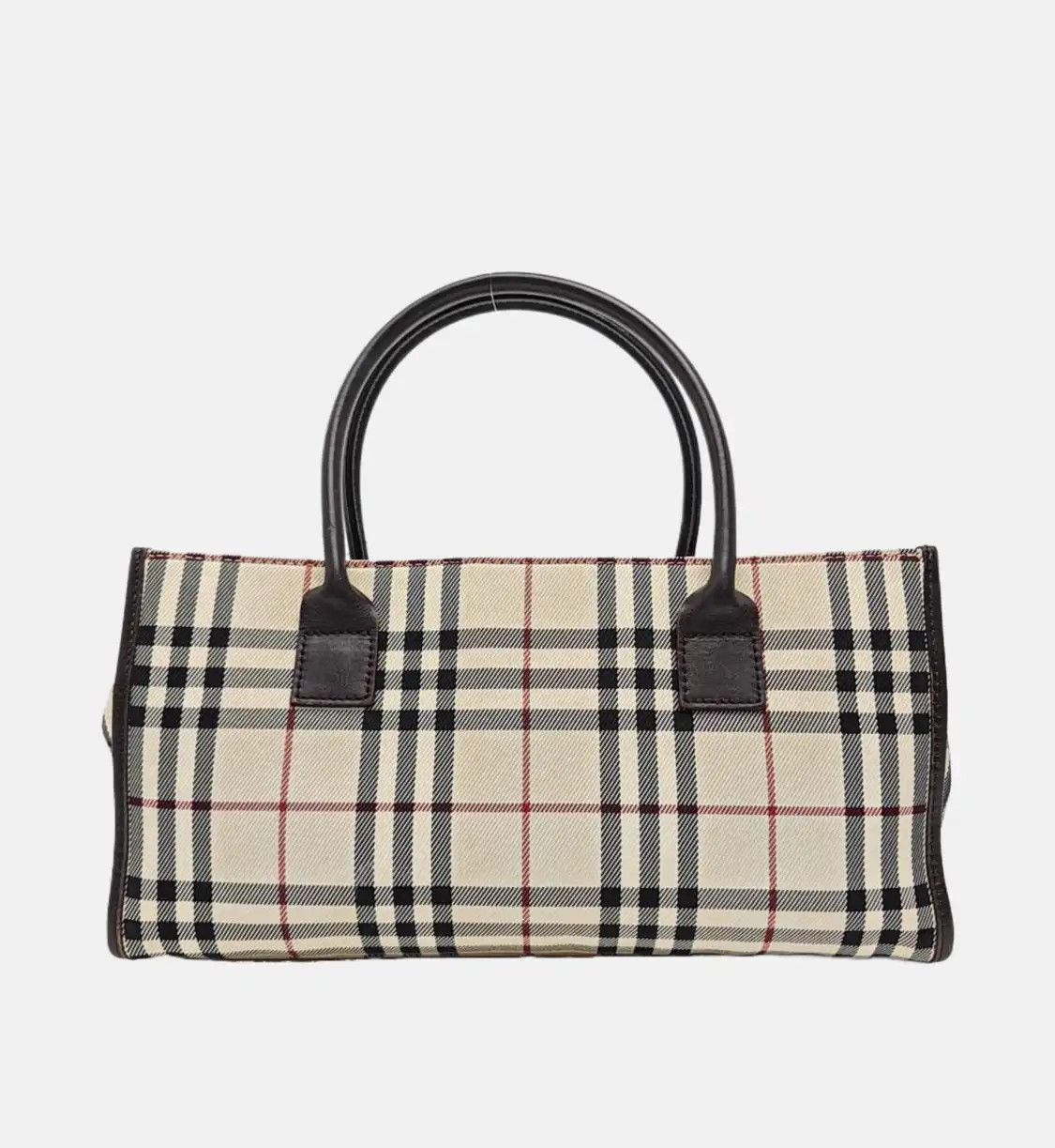 Burberry BURBERRY tote bag beige canvas handbag silver hardware Size ONE SIZE - 5 Thumbnail