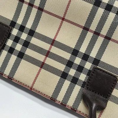 Burberry BURBERRY tote bag beige canvas handbag silver hardware Size ONE SIZE - 11 Thumbnail