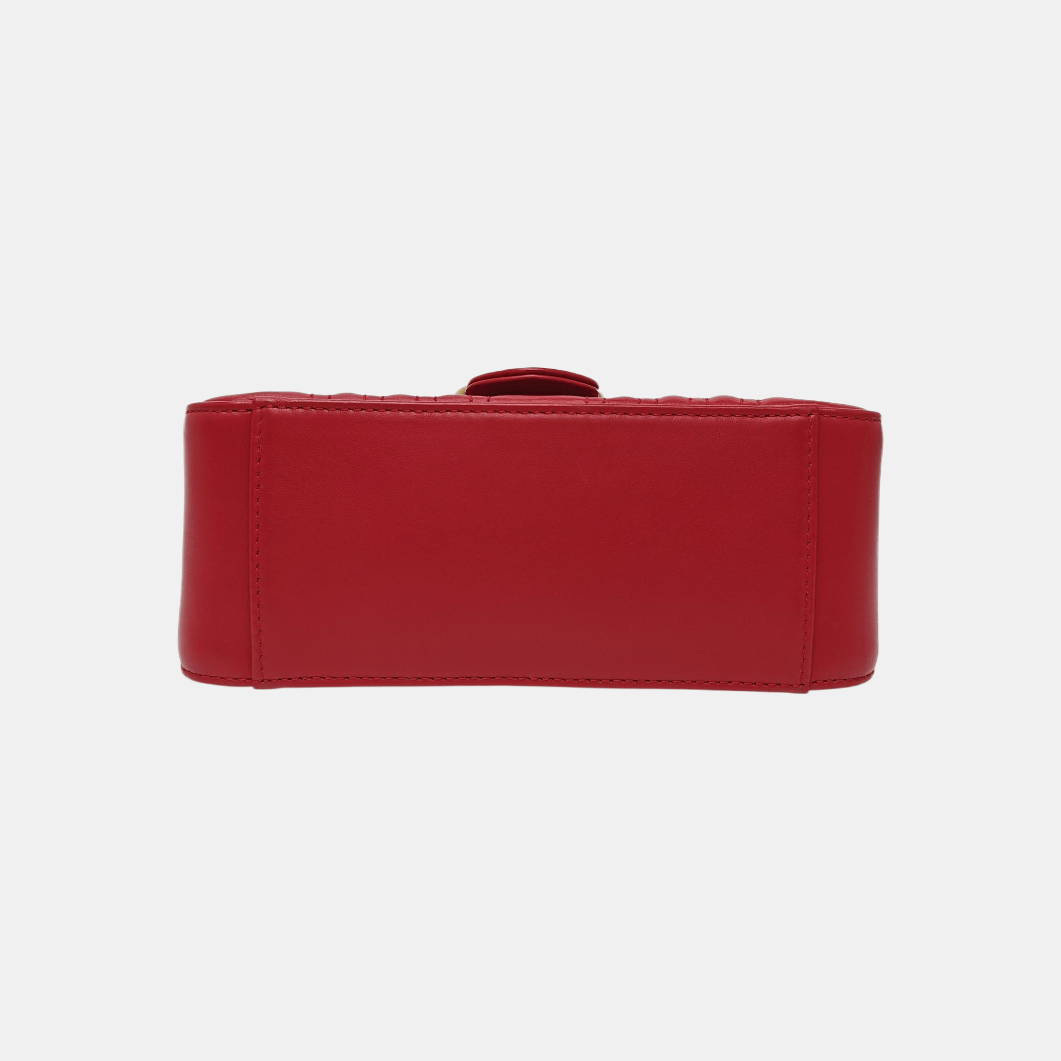 Gucci Gucci GG Marmont Red Quilted Leather Top Handle Bag OS Size ONE SIZE - 5 Thumbnail