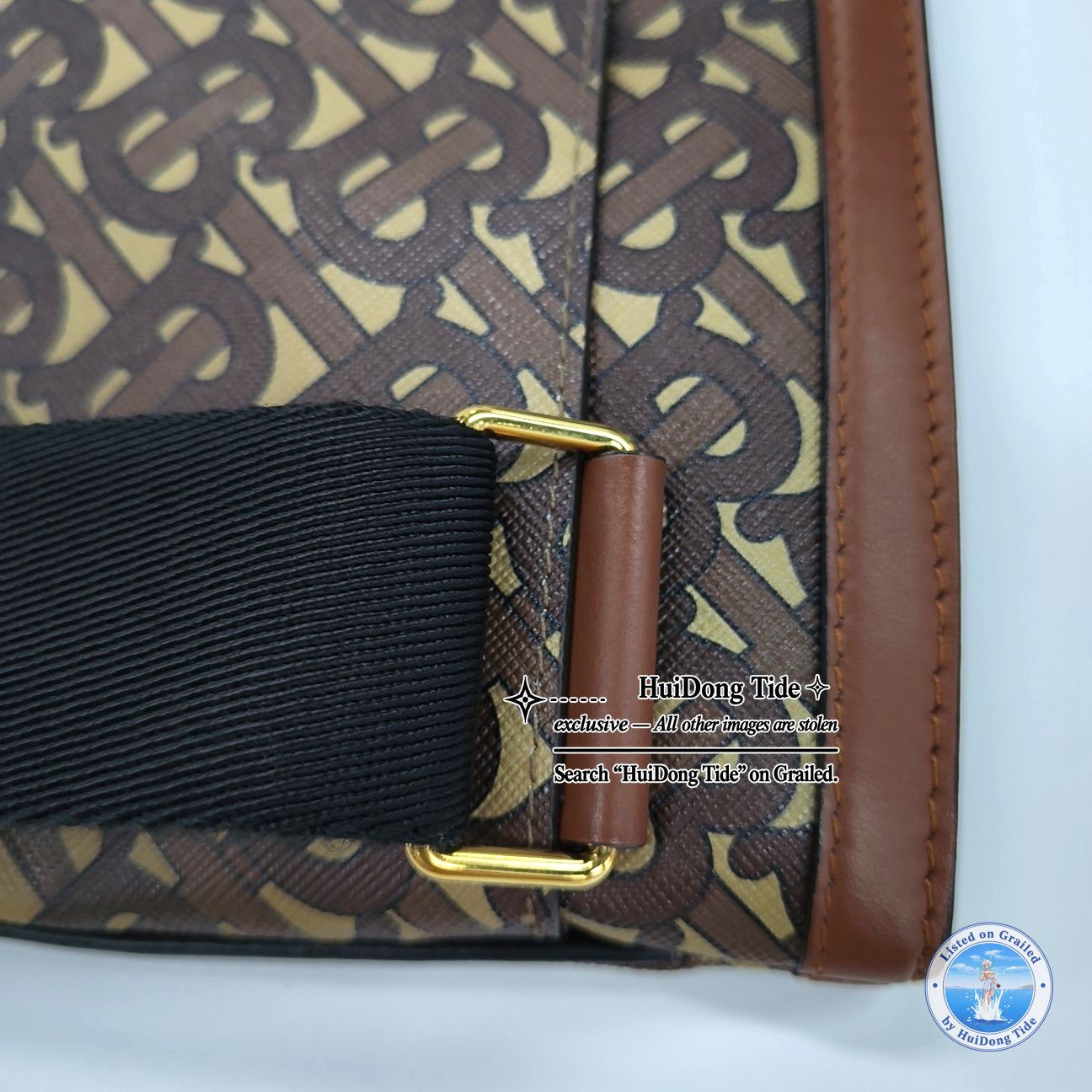 Burberry Burberry Monogram Coated Canvas Crossbody Bag ONE SIZE Size ONE SIZE - 11 Thumbnail