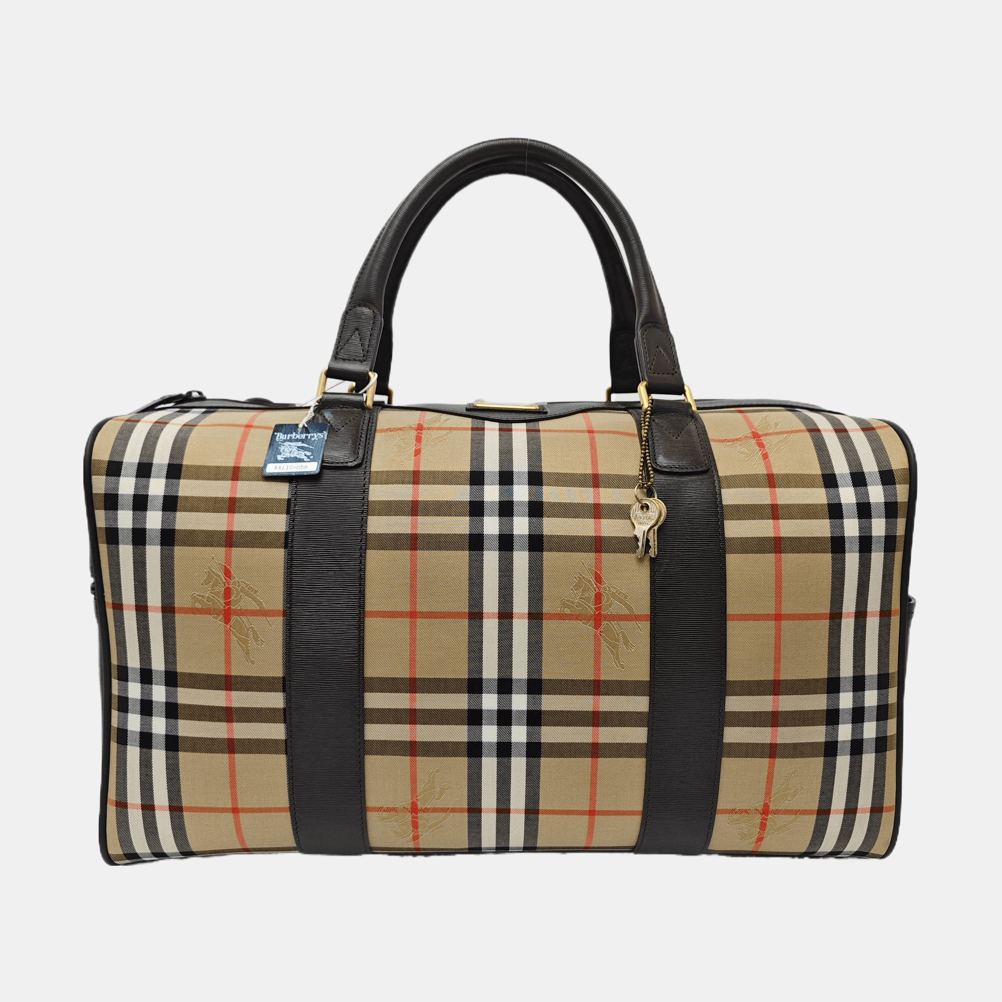 Burberry Burberry Nova Check Equestrian Knight Handle Bag Size ONE SIZE - 7 Thumbnail
