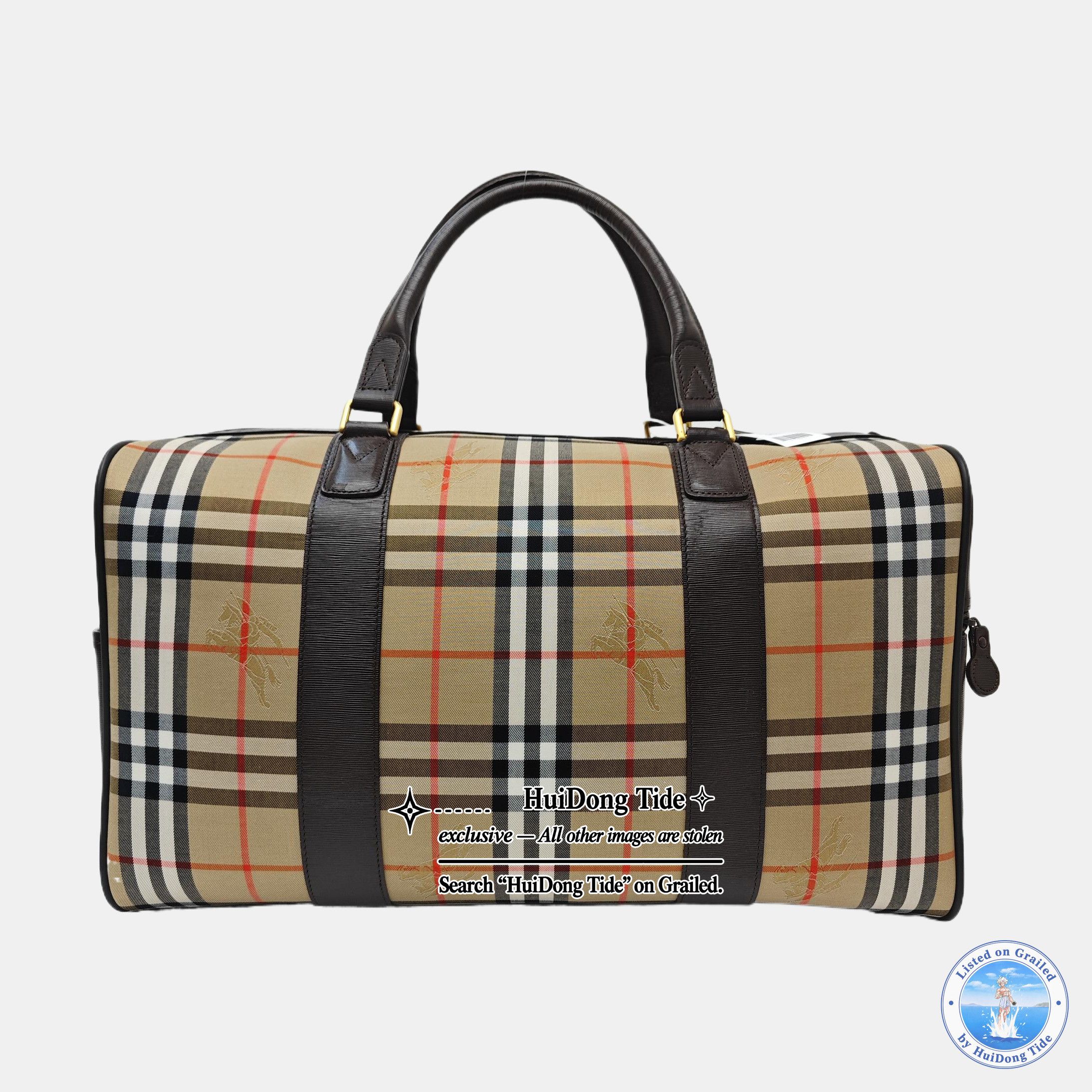Burberry Burberry Nova Check Equestrian Knight Handle Bag Size ONE SIZE - 4 Thumbnail