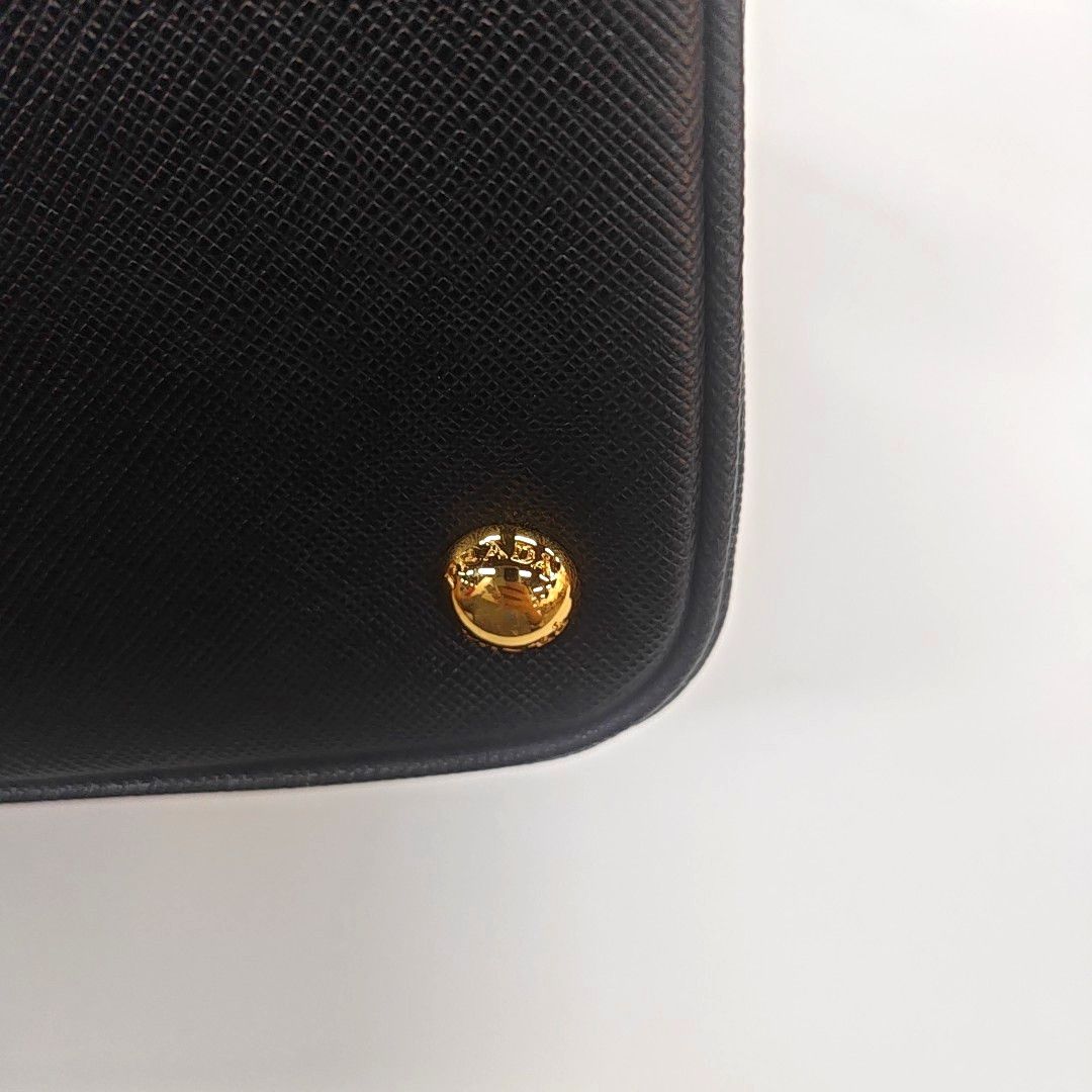 Prada Prada Promenade Saffiano Leather Handle Bag Black Size ONE SIZE - 13 Thumbnail