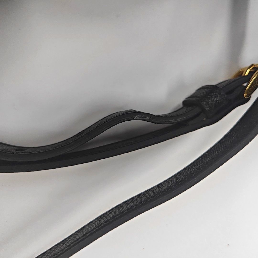Prada Prada Promenade Saffiano Leather Handle Bag Black Size ONE SIZE - 16 Thumbnail