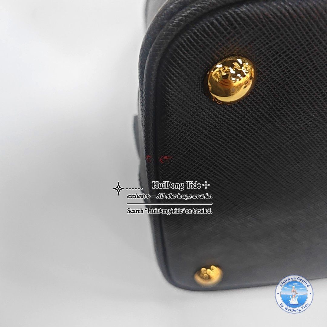 Prada Prada Promenade Saffiano Leather Handle Bag Black Size ONE SIZE - 12 Thumbnail