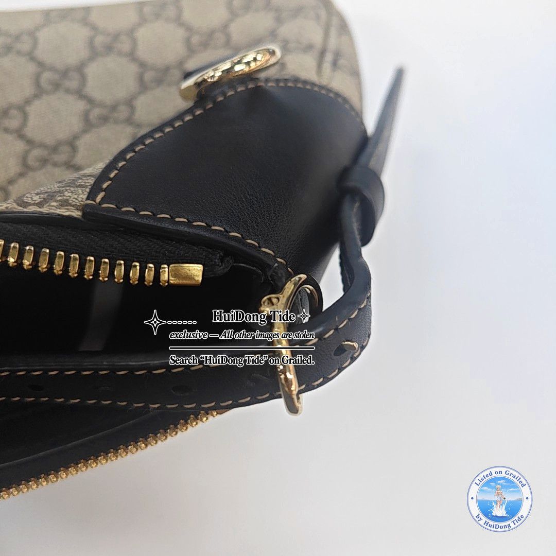 Gucci Gucci GG Emblem Coated Canvas Shoulder Bag ONE SIZE Size ONE SIZE - 10 Thumbnail