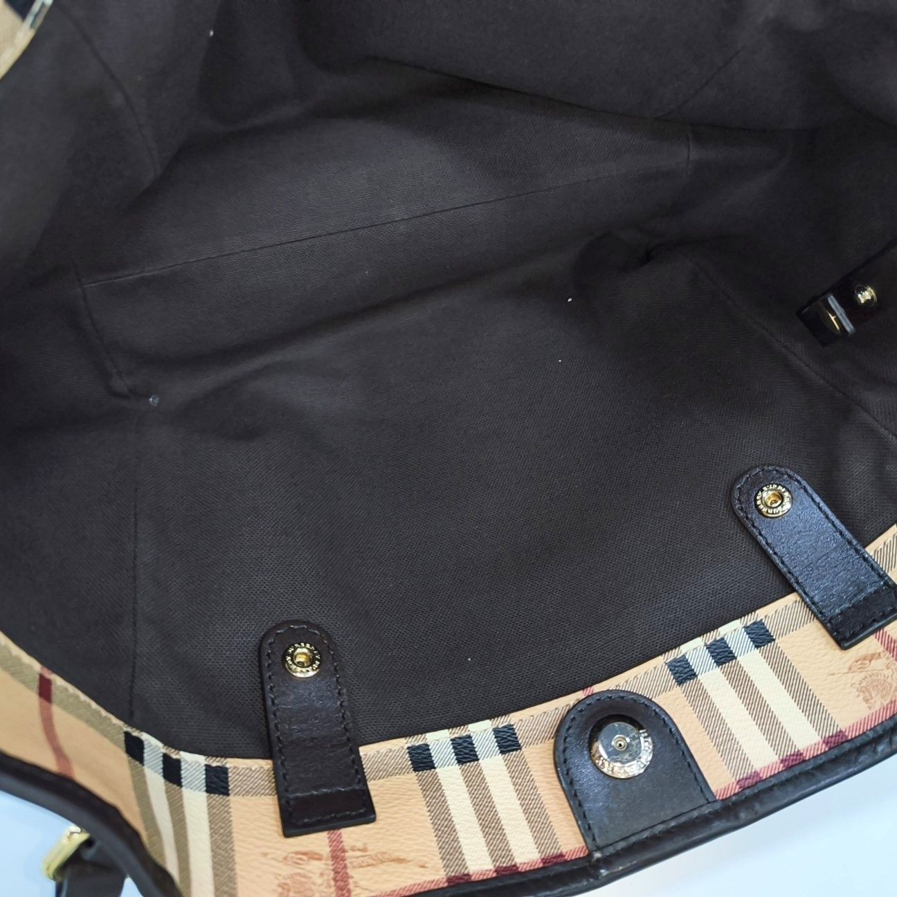 Burberry BURBERRY House Check Coated Canvas Tote Bag Size ONE SIZE - 6 Thumbnail
