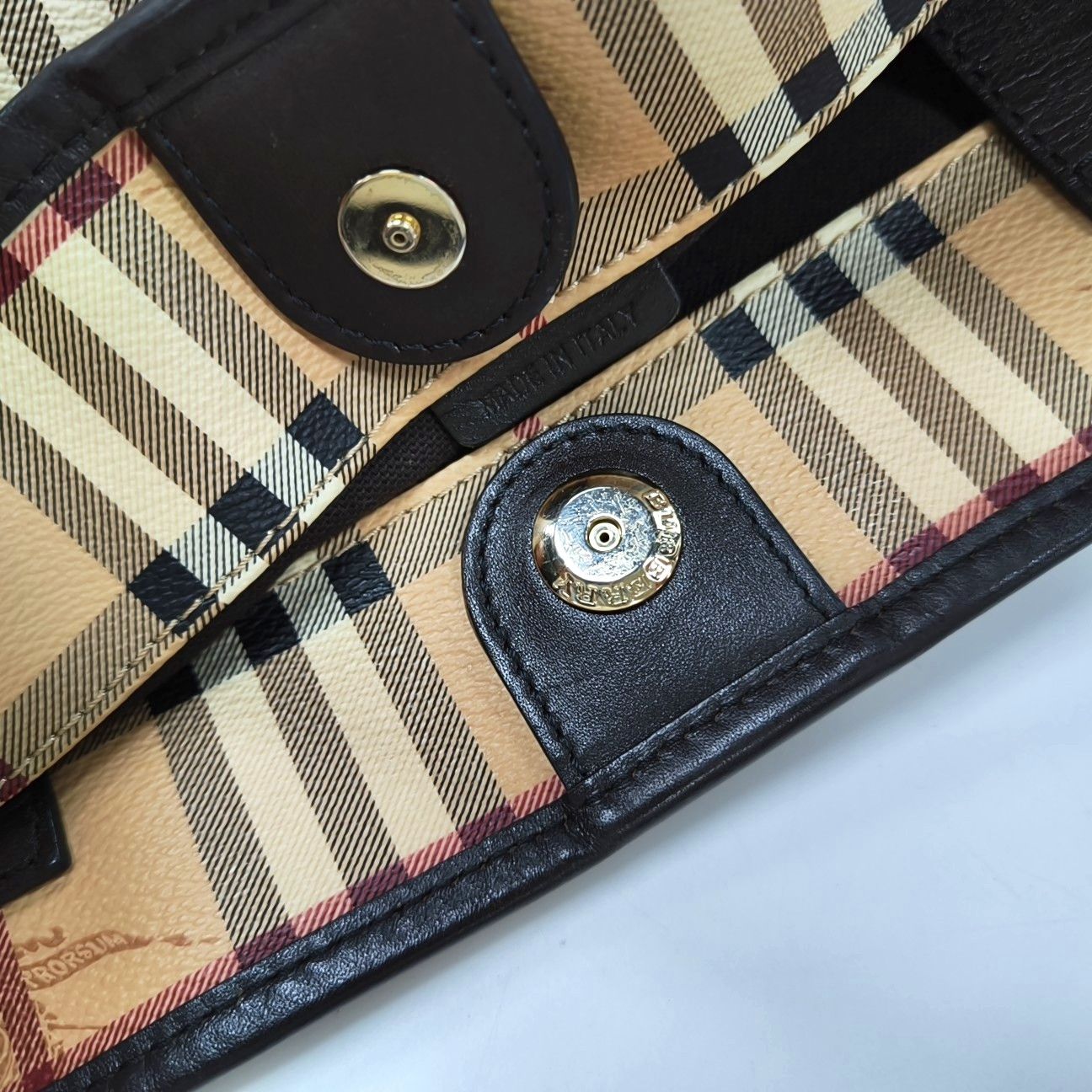 Burberry BURBERRY House Check Coated Canvas Tote Bag Size ONE SIZE - 11 Thumbnail