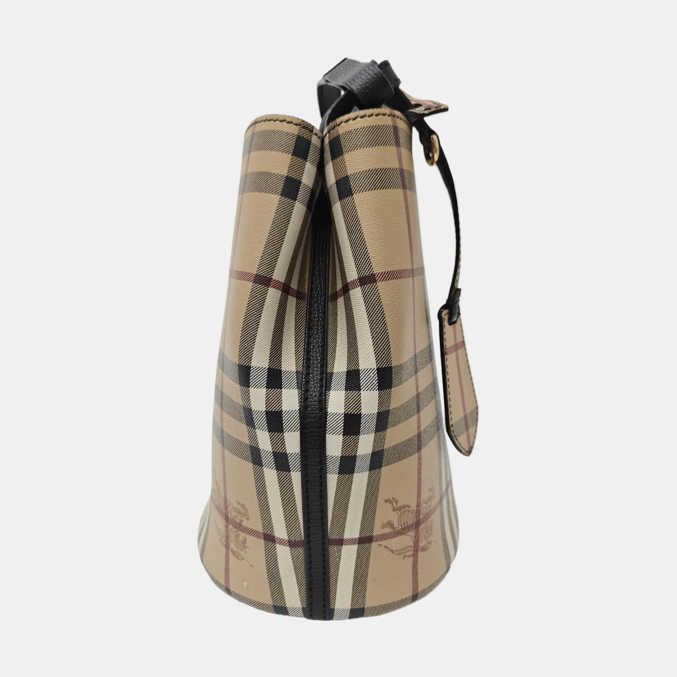 Burberry Burberry Lorne Check Canvas Bucket Bag ONE SIZE Size ONE SIZE - 3 Thumbnail