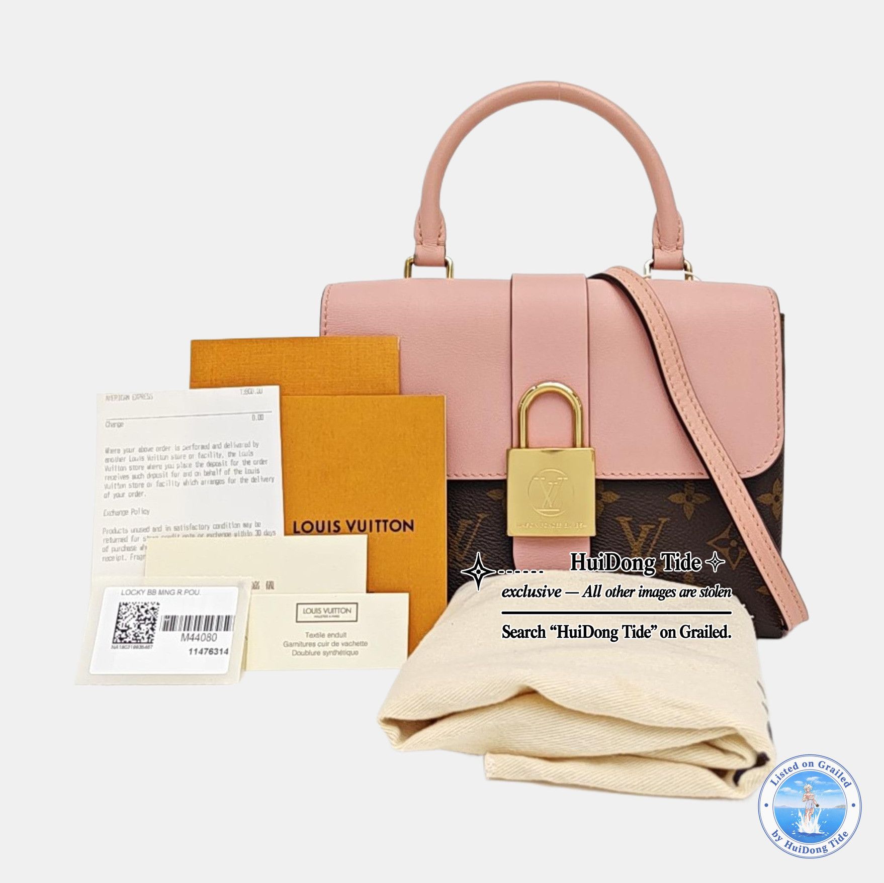 Louis Vuitton Louis Vuitton Locky BB Pink Monogram Canvas Handle Bag Size ONE SIZE - 8 Thumbnail