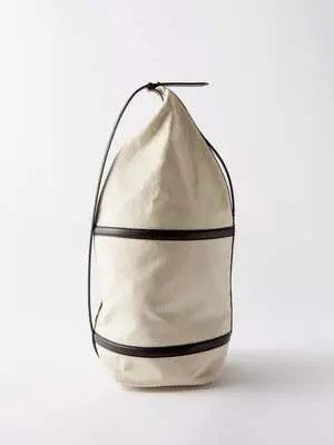 Toteme Toteme Leather-trimmed Canvas Sling Crossbody Bag Size ONE SIZE - 2 Thumbnail