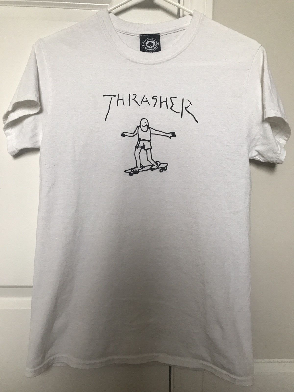 Thrasher Thrasher Stick Man White T Shirt Grailed