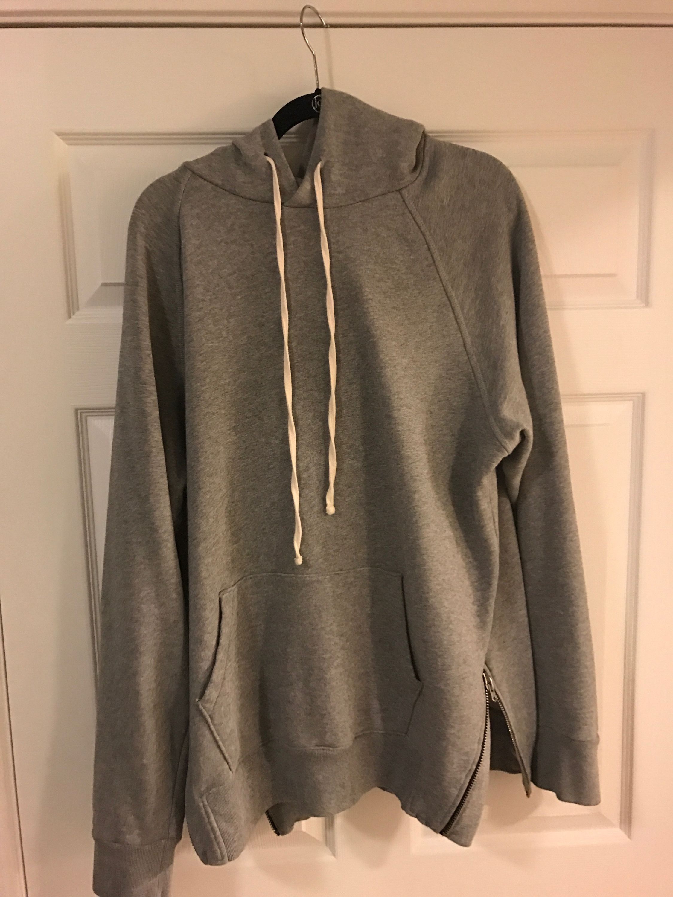 Pacsun Grey Side Zip Hoodie | Grailed