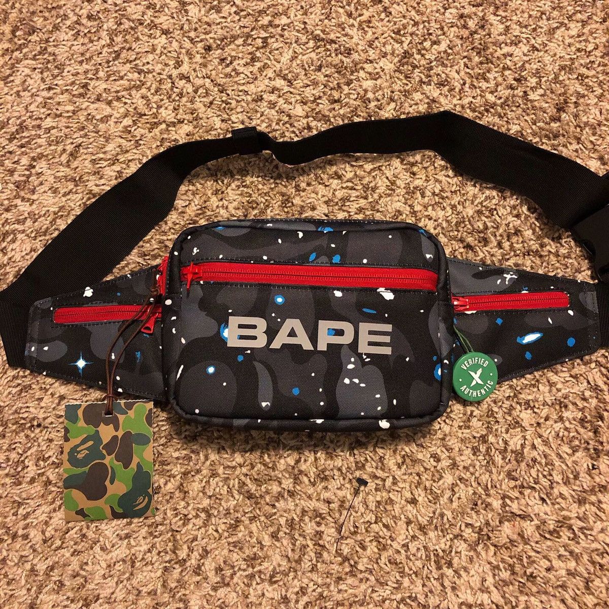 Bape space best sale camo waist bag