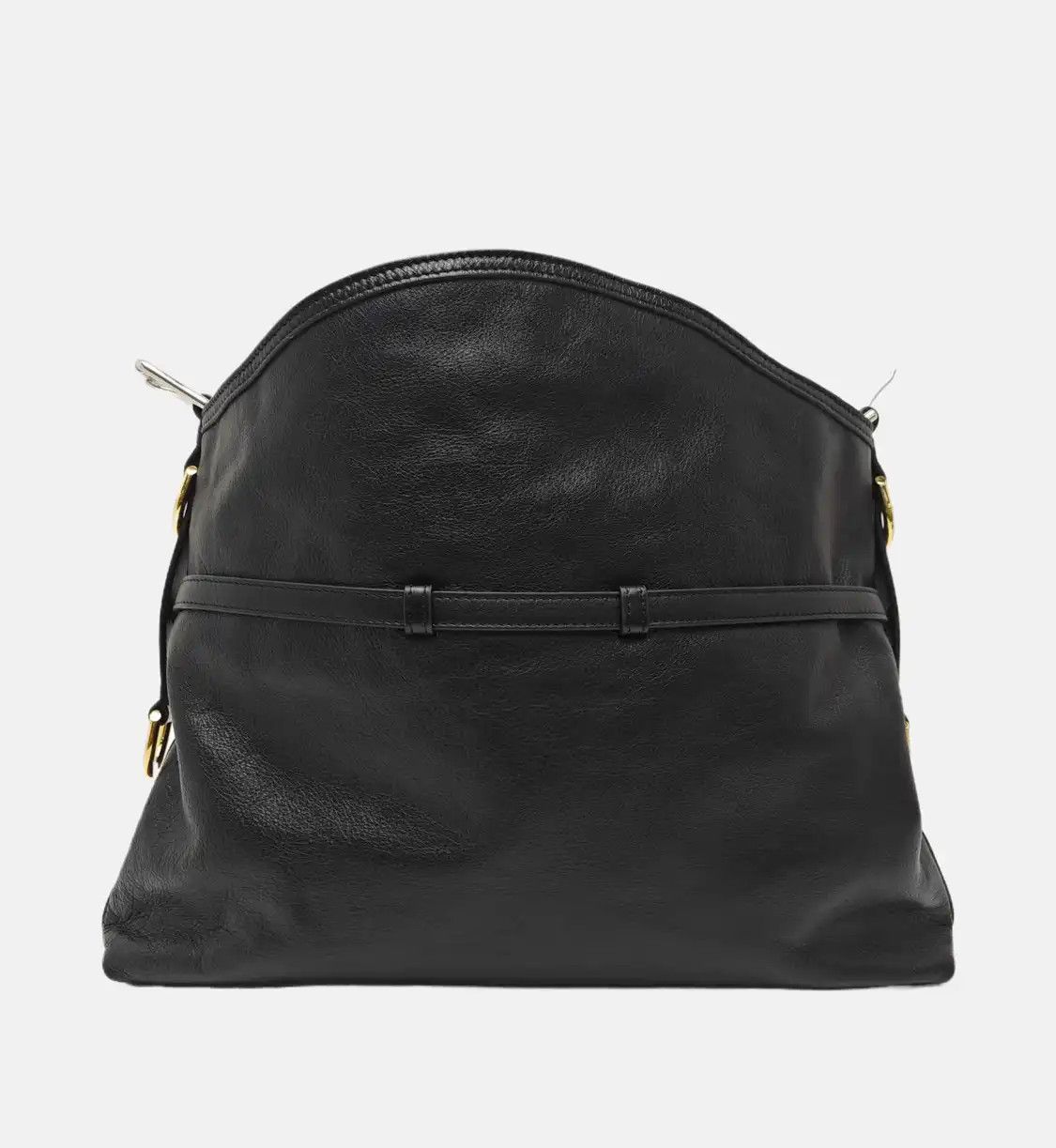 Givenchy GIVENCHY Voyou Medium black leather shoulder bag handbag gold silver hardware de Size ONE SIZE - 5 Thumbnail