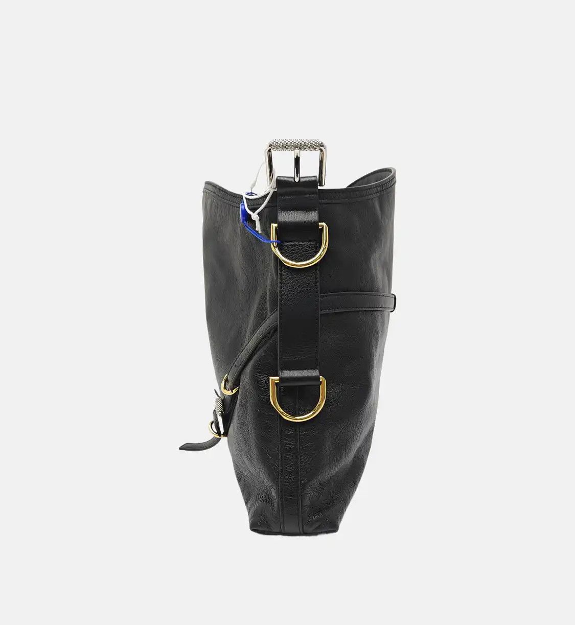 Givenchy GIVENCHY Voyou Medium black leather shoulder bag handbag gold silver hardware de Size ONE SIZE - 3 Thumbnail