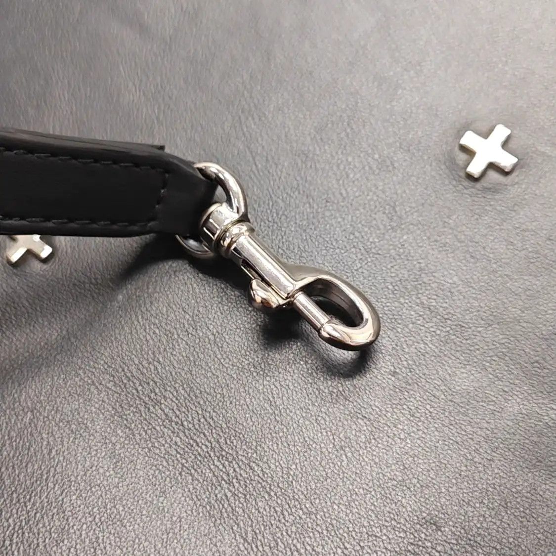 Givenchy GIVENCHY tote bag black leather stud shoulder bag handbag silver hardware sub-po Size ONE SIZE - 15 Thumbnail
