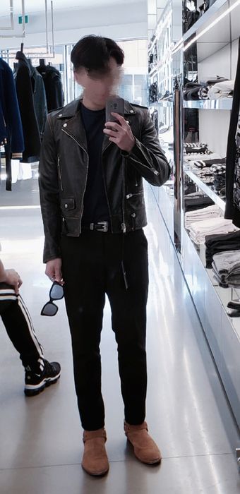 Saint laurent leather hot sale jacket alternative