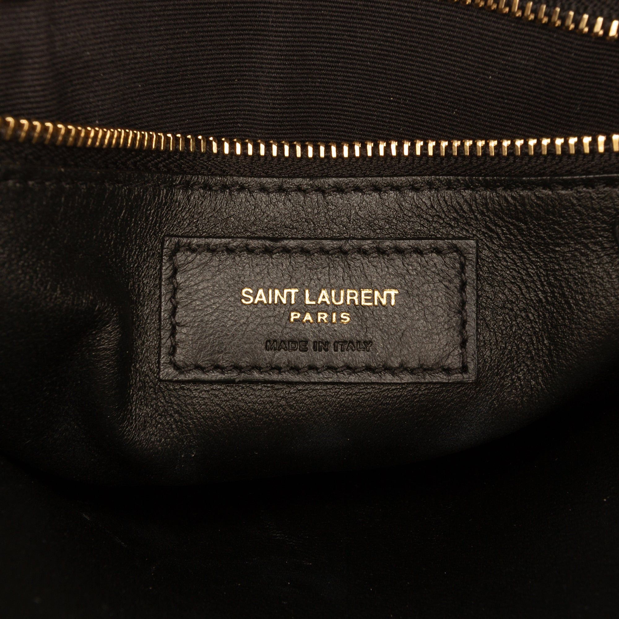 Saint Laurent Paris Suede and Calfskin Monogram Cassandra Clasp Bag Size ONE SIZE - 5 Thumbnail
