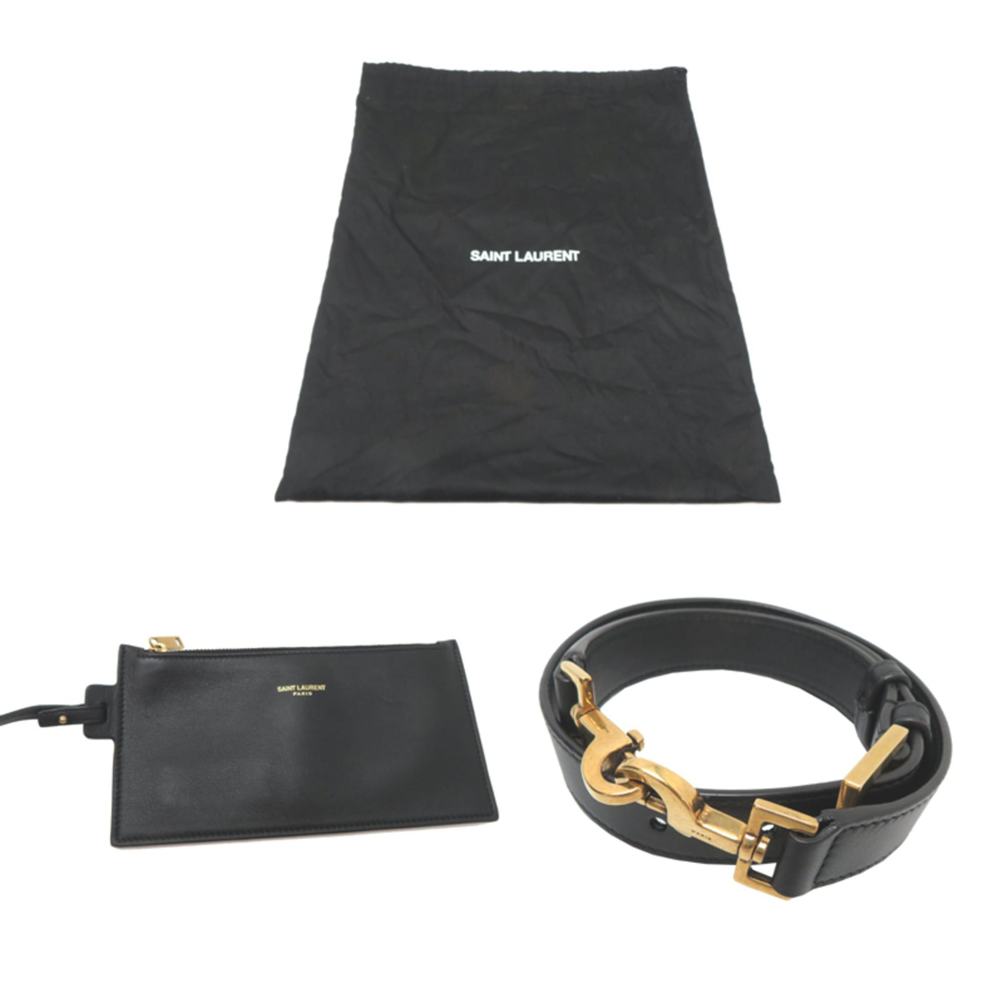 Saint Laurent Paris Saint Laurent Paris LE 37 Women's Shoulder Bag 800594 Leather Black Size ONE SIZE - 8 Thumbnail