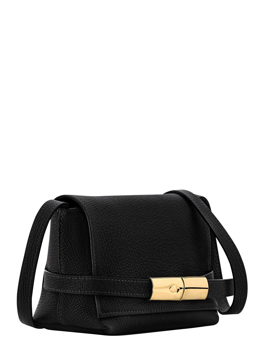 Longchamp 'Le Smart Flow' Black Crossbody bag with Front Plate and Adjustable Strap in Leather for Women Size ONE SIZE - 2 Thumbnail
