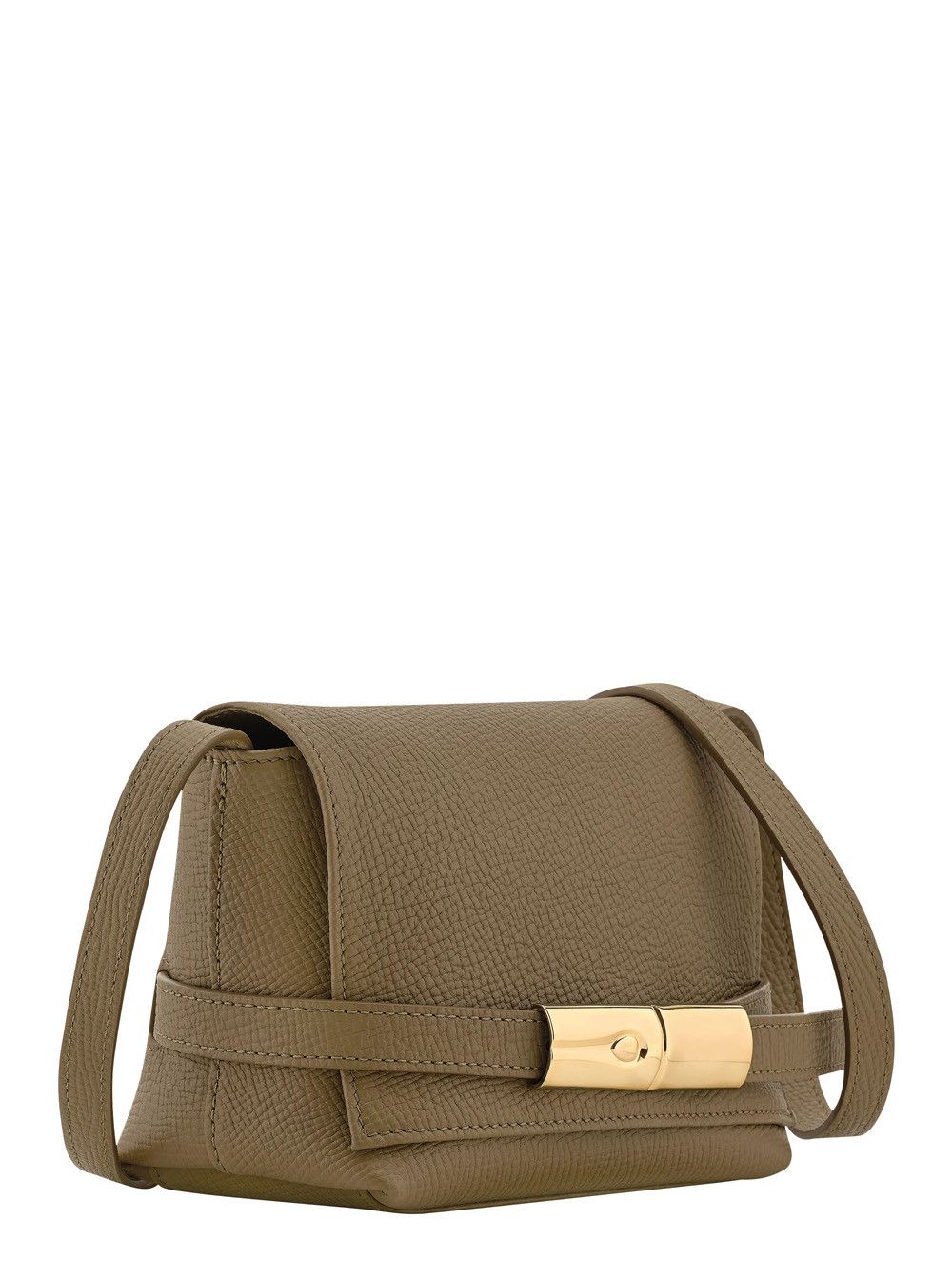 Longchamp 'Le Smart Flow' Green Crossbody bag with Front Plate and Adjustable Strap in Leather for Women Size ONE SIZE - 2 Thumbnail