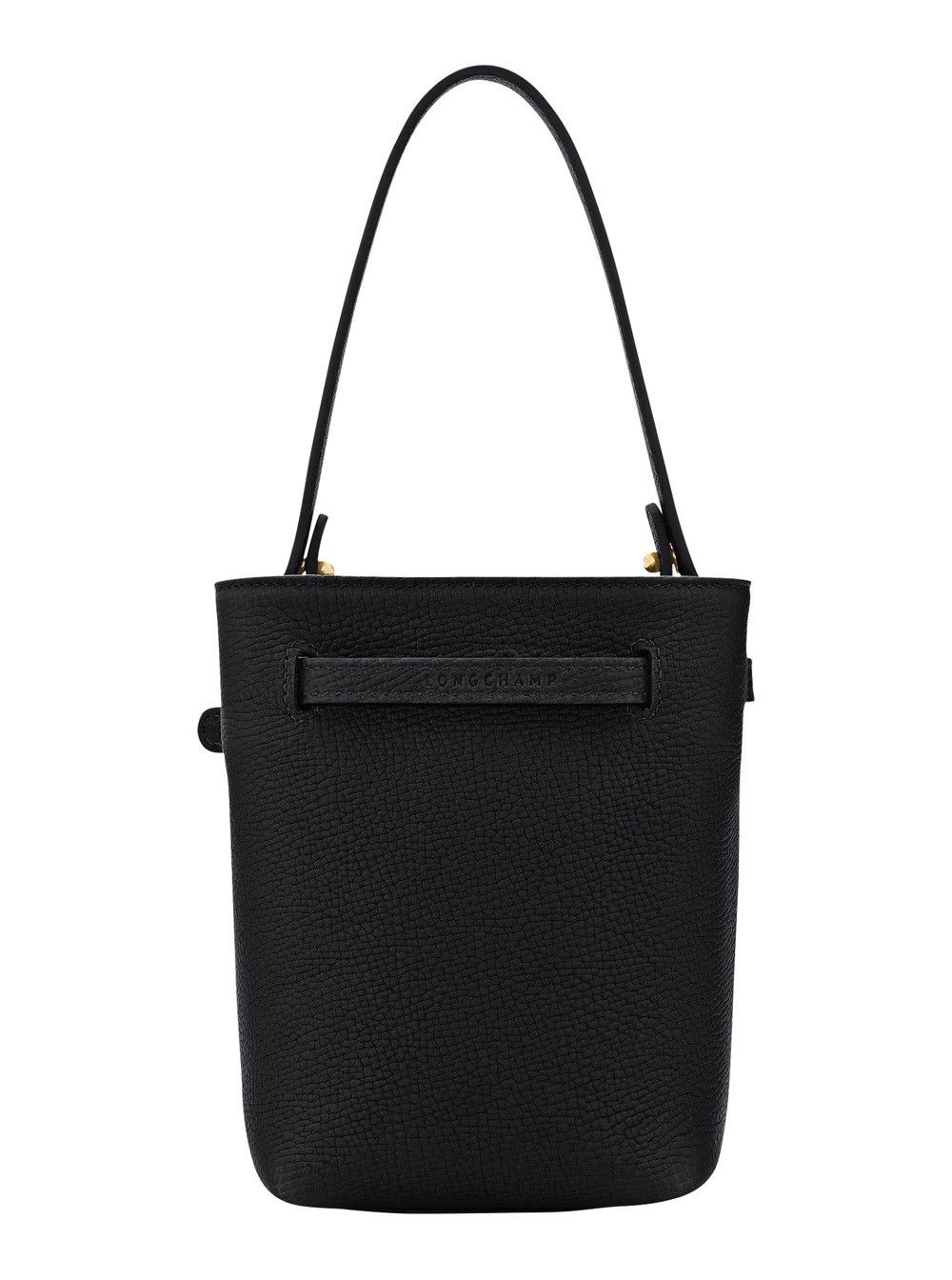 Longchamp 'Le Smart Flow' Black Mini Bag with Logo Plate on the Front and Adjustable and Removable Shoulder Strap in Leather for Women Size ONE SIZE - 3 Thumbnail