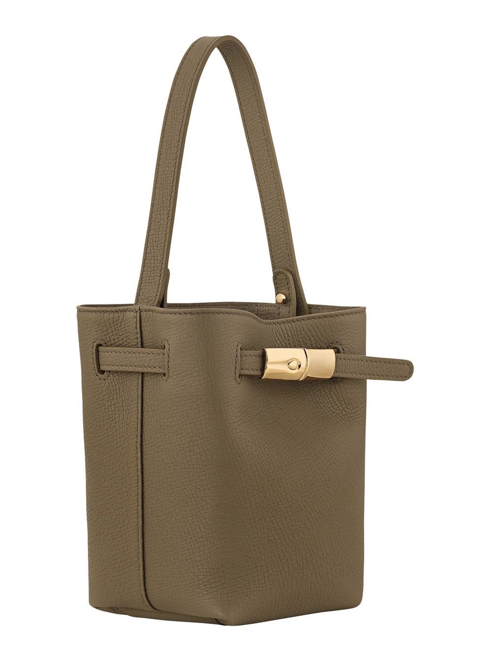 Longchamp 'Le Smart Flow' Green Mini Bag with Logo Plate on the Front and Adjustable and Removable Shoulder Strap in Leather for Women Size ONE SIZE - 2 Thumbnail