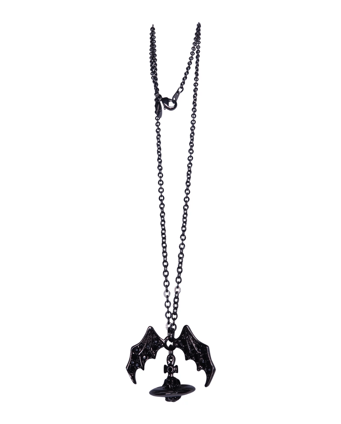 Vivienne Westwood Bat popular Wing Orb Necklace Black