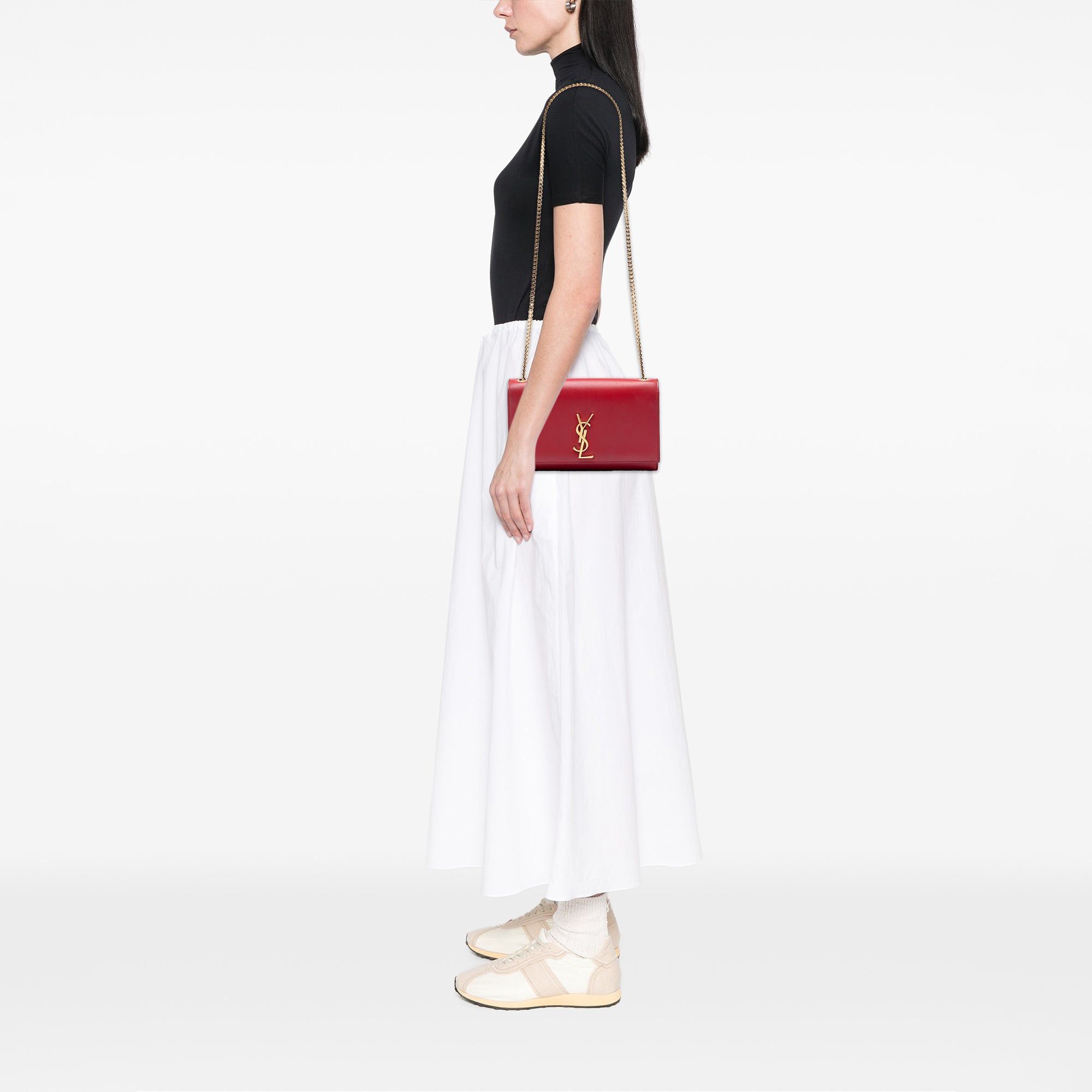 Saint Laurent Paris Grain De Poudre Monogram Kate Crossbody Size ONE SIZE - 6 Thumbnail