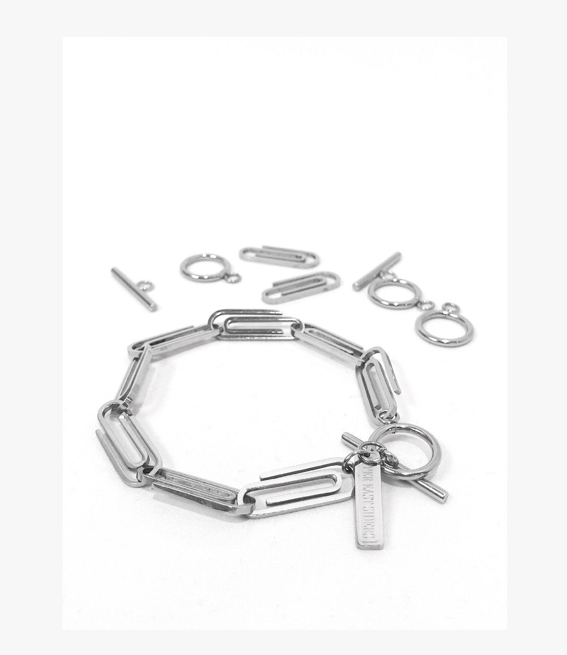 virgil abloh paper clip bracelet