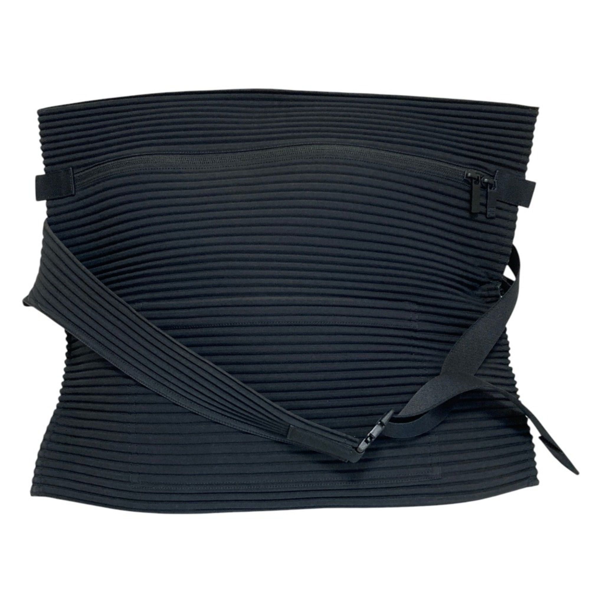 Issey Miyake HOMME PLISSE ISSEY MIYAKE Pleats Easy Handbag HP04AG508 Black (Men's & Women's) Size ONE SIZE - 7 Thumbnail