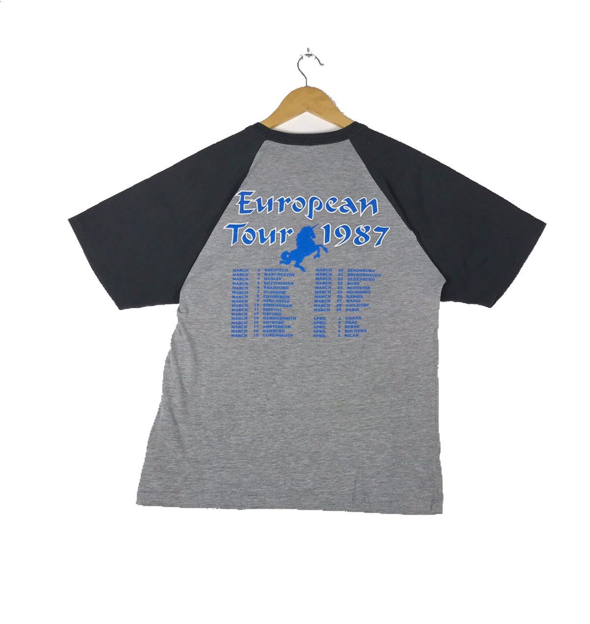 vintage 80s 1986 magnum european tour rock promo t-shirts Tops