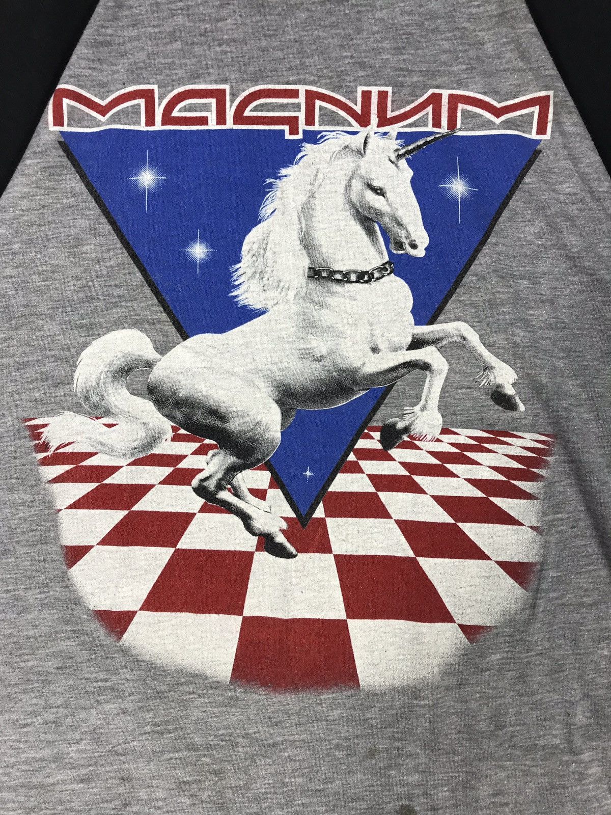 vintage 80s 1986 magnum european tour rock promo t-shirts Tops