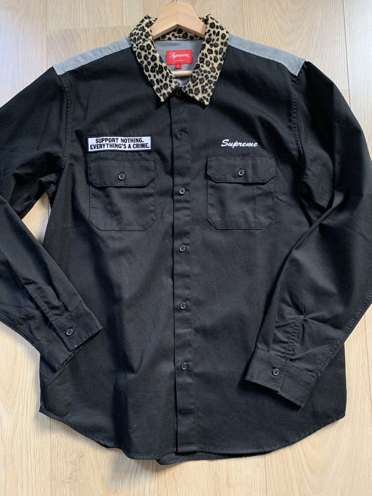 ✨希少✨Supreme Leopard Collar Work Shirt Supreme Supreme - leopard collar work shirt FW16 | Grailed