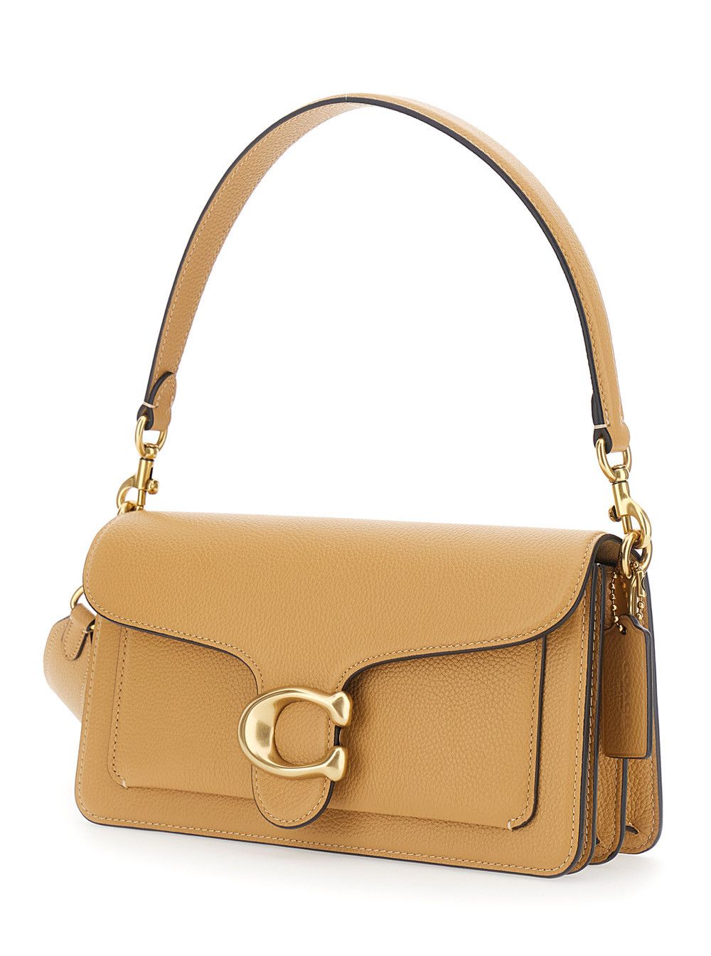 Coach 'TABBY' Beige Shoulder bag with logo plate on the front in leather for women Size ONE SIZE - 2 Thumbnail