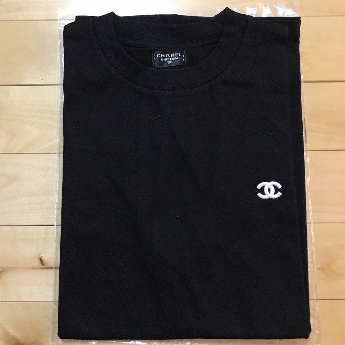 Chanel Chanel Uniform CC Logo T-shirt Black Size 50 M | Grailed