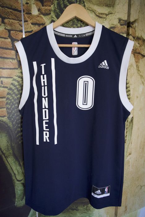 Russell westbrook outlet navy blue jersey