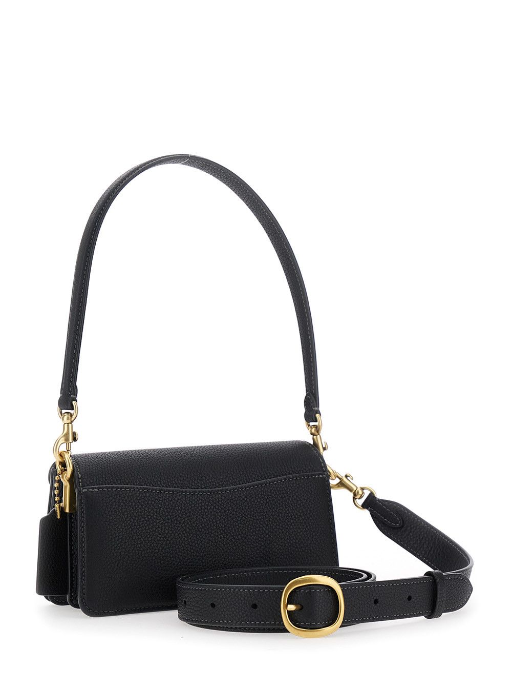 Coach Crossbody bag 'Tabby 20' with Removable Handle and Logo Plate on Front in Black Leather Women Size ONE SIZE - 3 Thumbnail