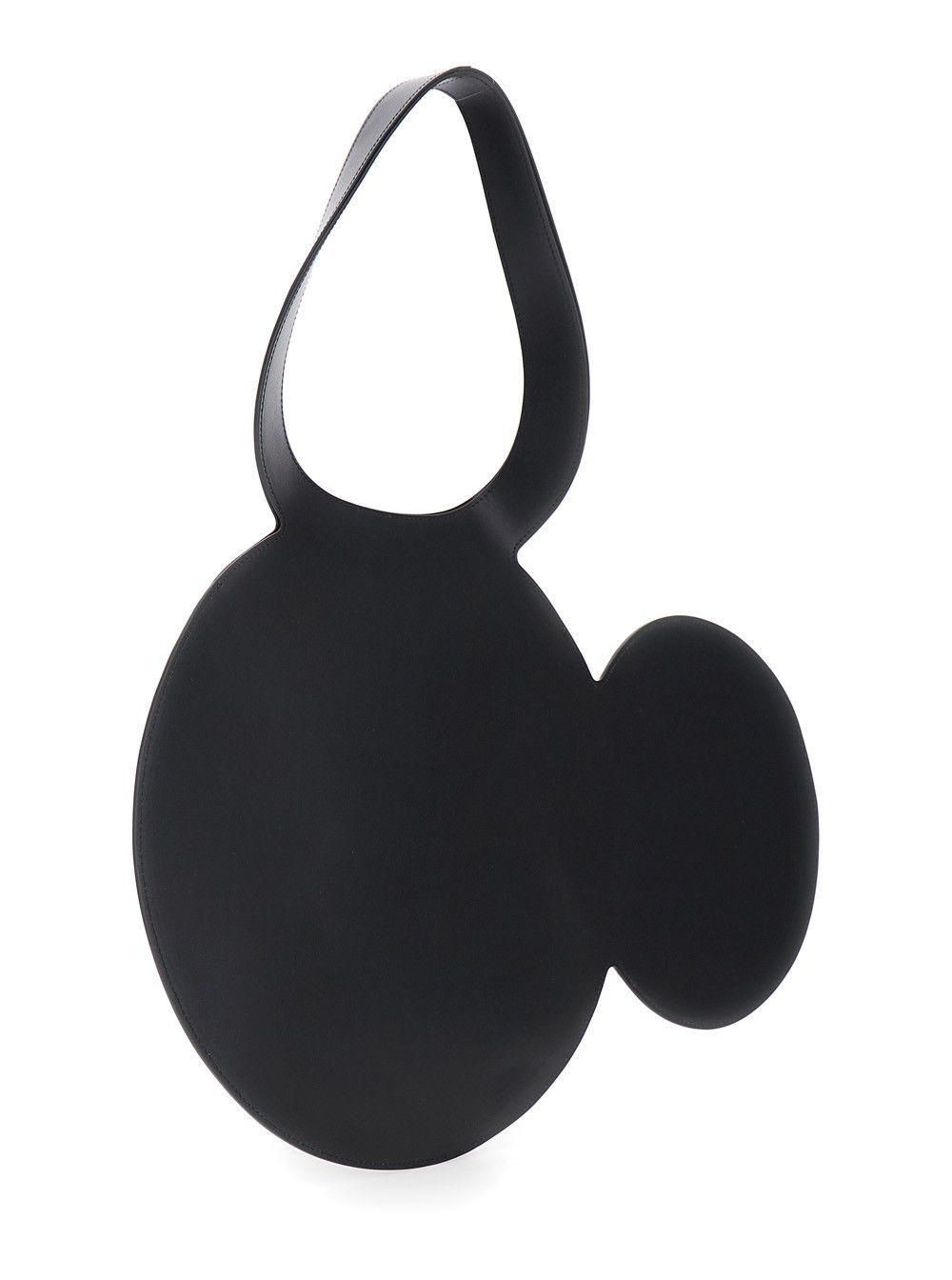 Coperni 'Mickey' Black Handbag with Cut-Out Handle and Logo Lettering on the Front in Leather Woman Size ONE SIZE - 3 Thumbnail
