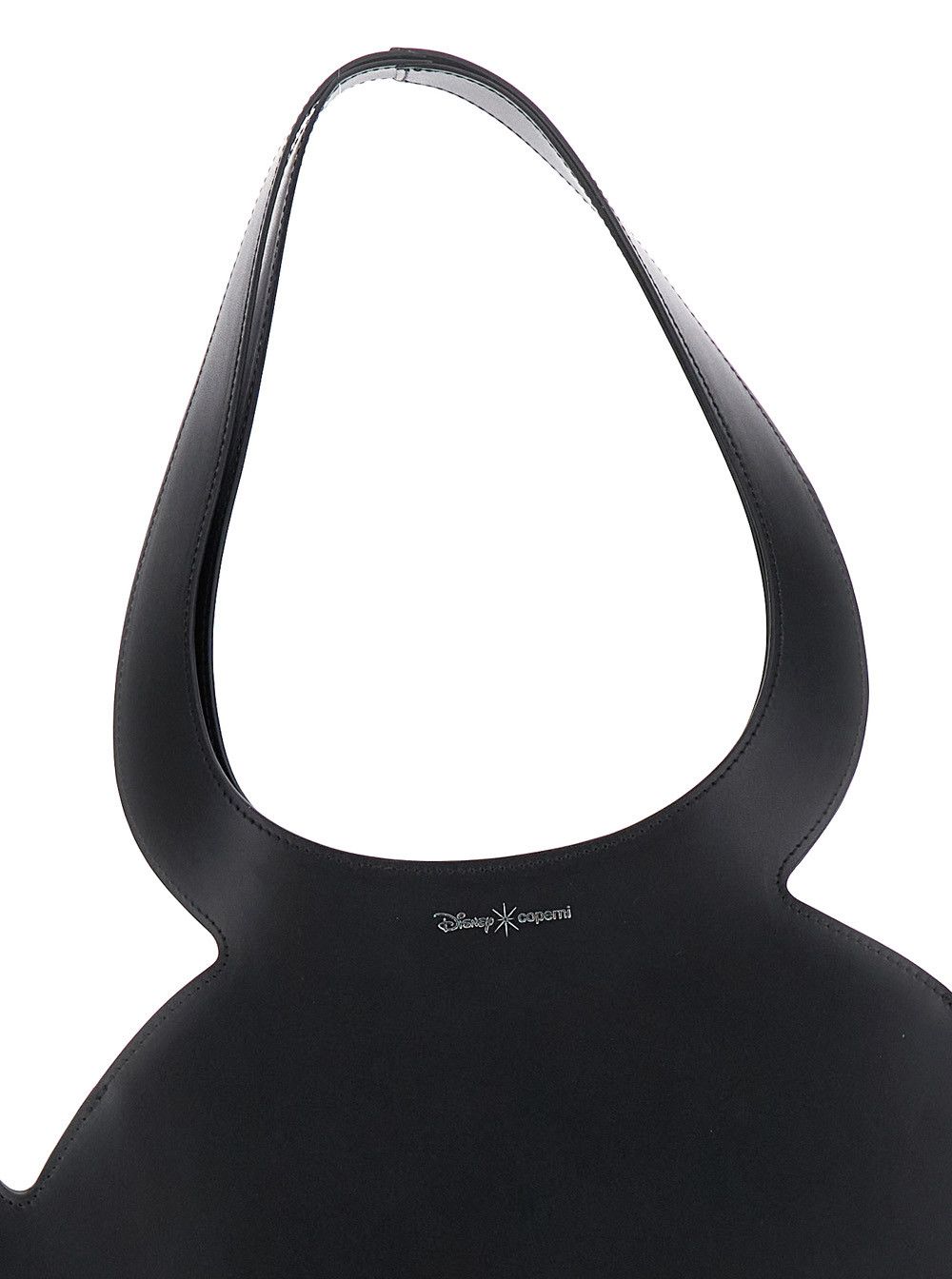 Coperni 'Mickey' Black Handbag with Cut-Out Handle and Logo Lettering on the Front in Leather Woman Size ONE SIZE - 5 Thumbnail