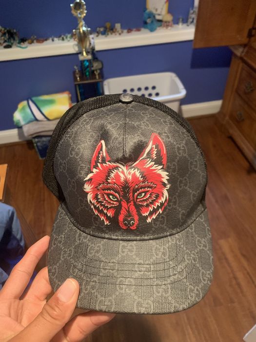 Gg supreme baseball hat cheap with wolf