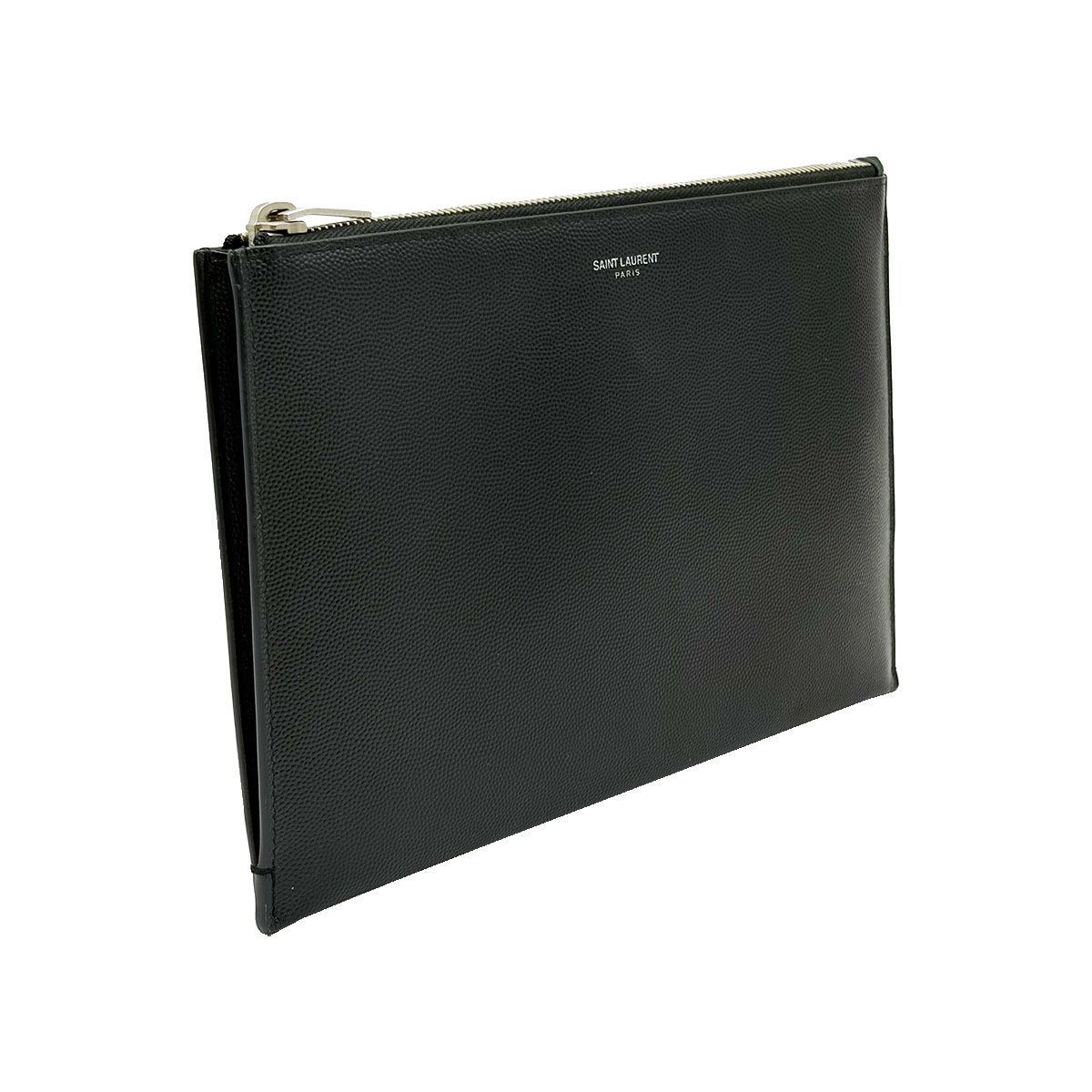 Yves Saint Laurent Classic Small Leather Clutch Black Size ONE SIZE - 4 Thumbnail
