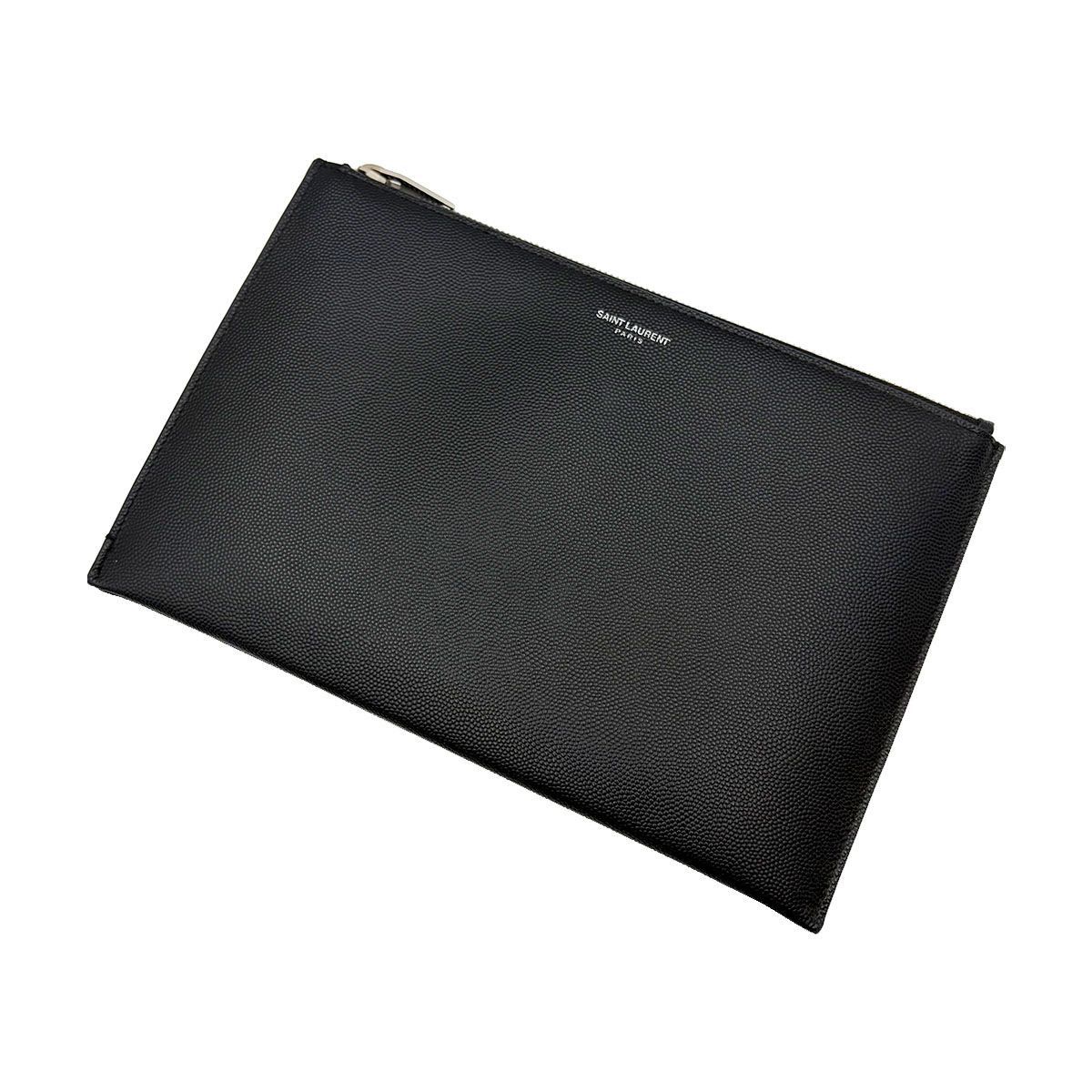 Yves Saint Laurent Classic Small Leather Clutch Black Size ONE SIZE - 6 Thumbnail