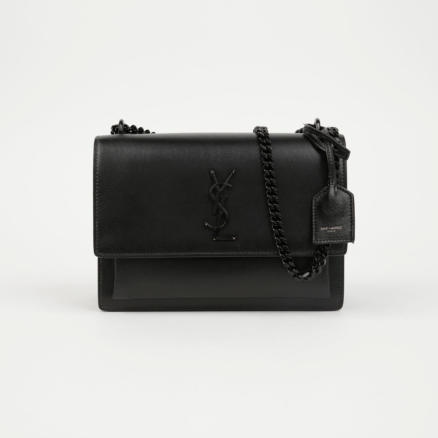 Yves Saint Laurent Monogram Sunset Medium Shoulder Bag Black Size ONE SIZE - 2 Thumbnail
