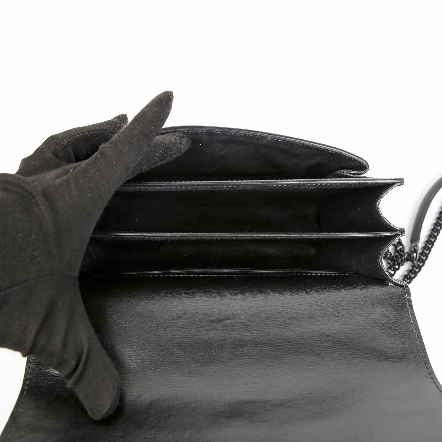 Yves Saint Laurent Monogram Sunset Medium Shoulder Bag Black Size ONE SIZE - 10 Thumbnail