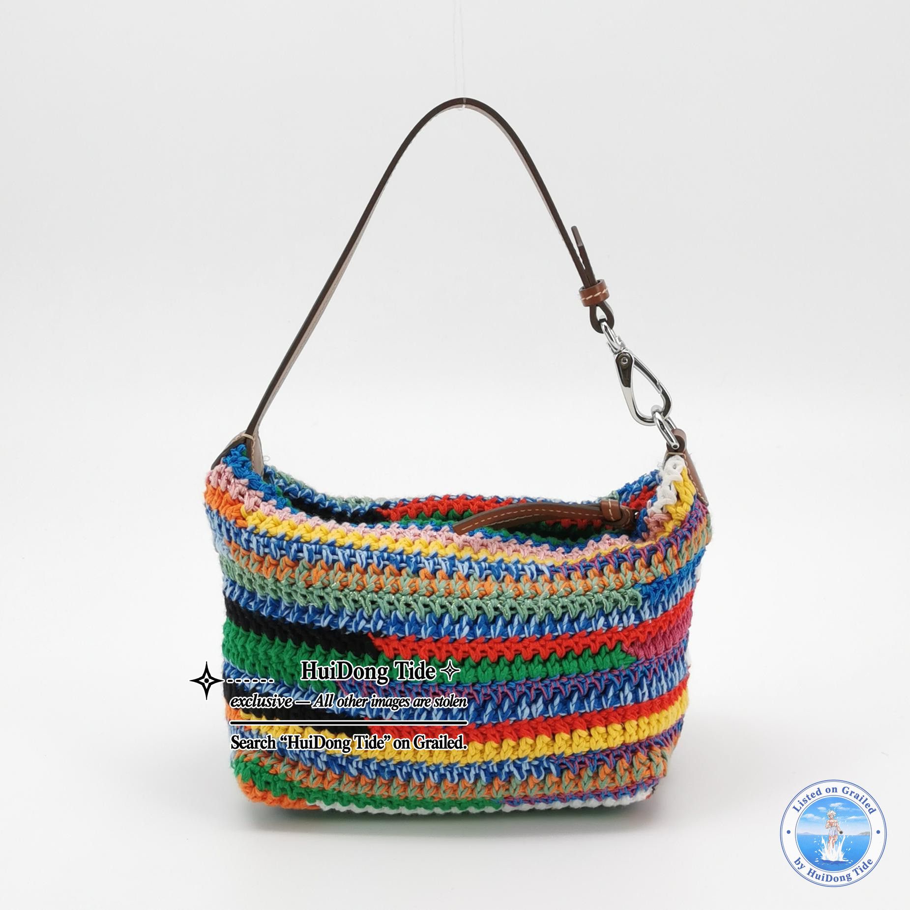 Miu Miu Miu Miu Multi-Color Crochet Handle Bag Size ONE SIZE - 3 Thumbnail